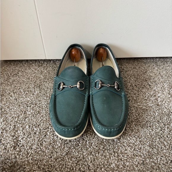 Authentic Gucci Mens Suede Horsebit Loafer Moccasin, 337060 BHO00 Gucci size 7.5 - Picture 2 of 9